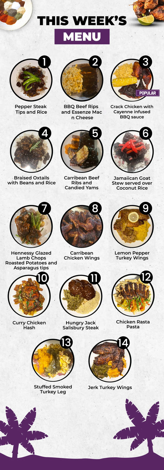 CHEF POP'S 5 (+1 FREE) CARIBBEAN MEAL PLAN